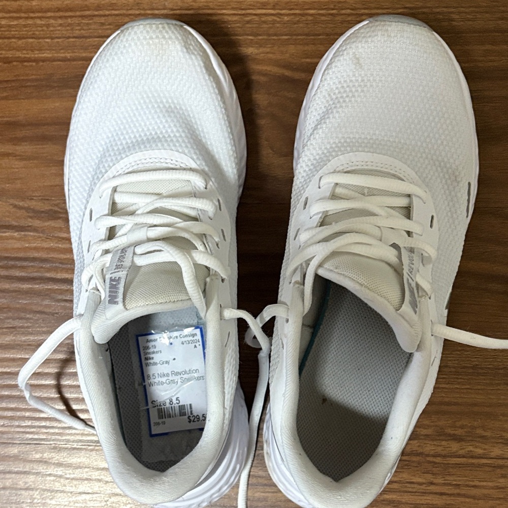 Nike Revolution White Running Sneakers